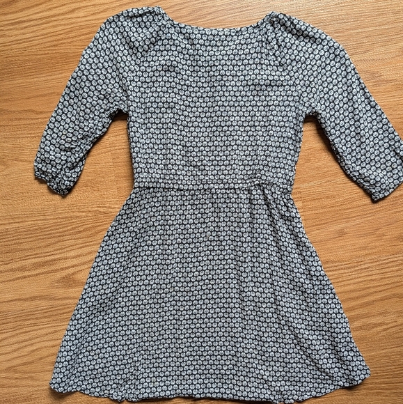 Crazy 8 Floral Dress Size 8 Black White Play Dress - Picture 4 of 6